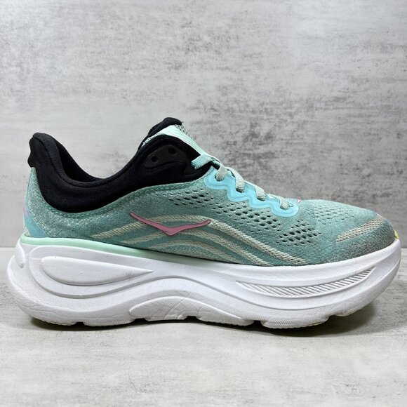 Hoka One One Bondi 9 Running Shoes - Women's Size 7.5 D Wide - Green - Picture 2 of 10